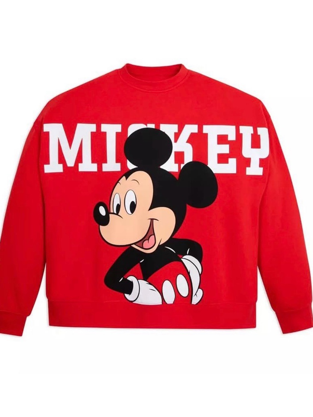 Disney Parks classic red Mickey crewneck